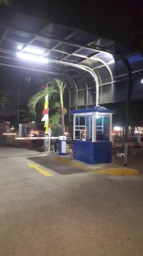Instalasi Parkir Project 21 - Kios Pulau Parkir Custom Stainless